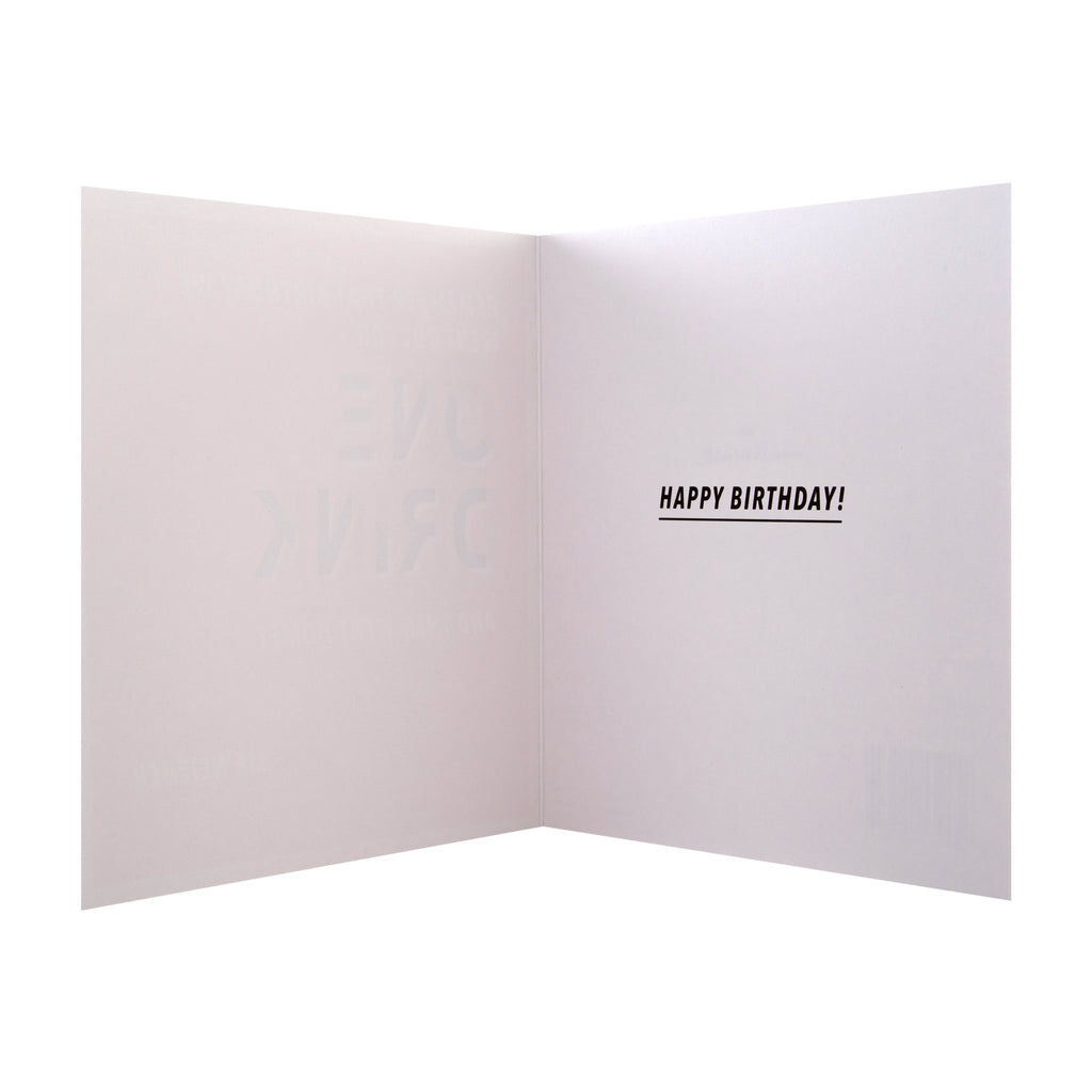 General Birthday Card -    Contemporary Text Based Design
