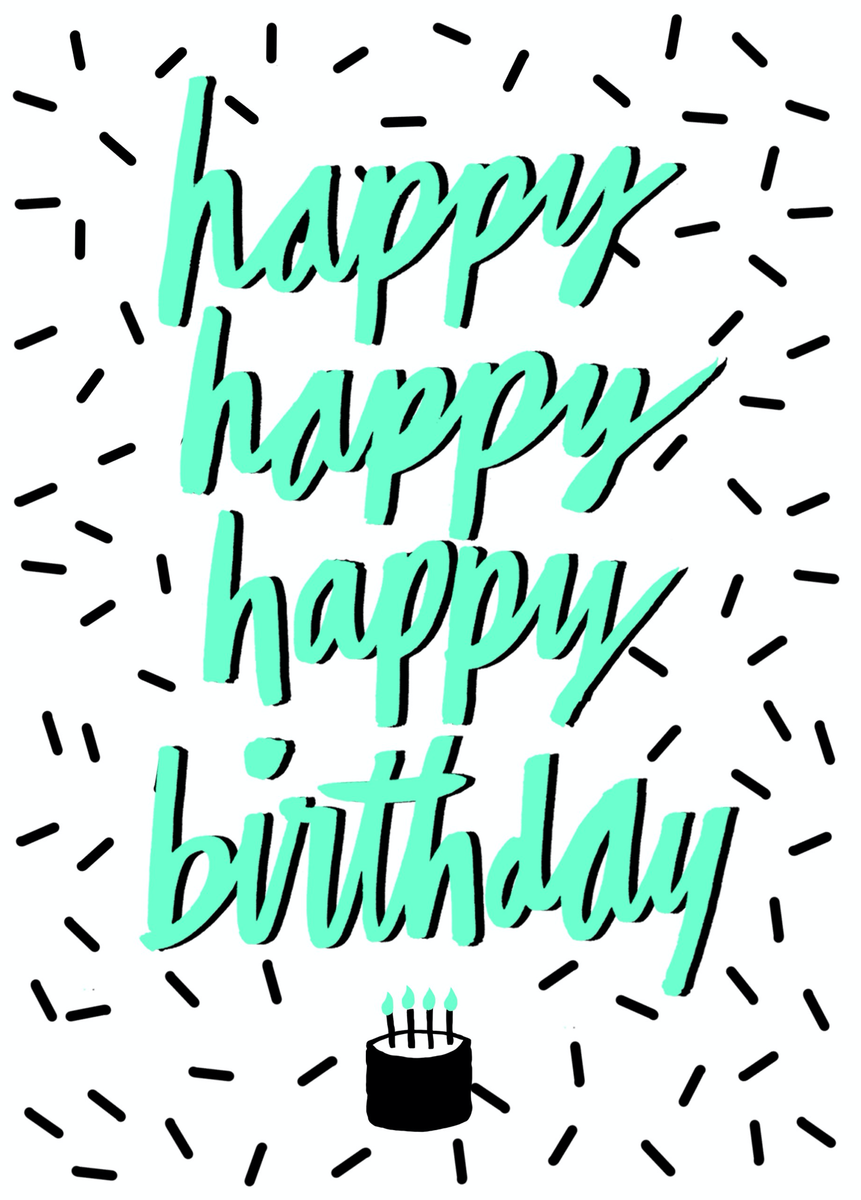 Personalised Happy Happy Birthday! Card – Hallmark