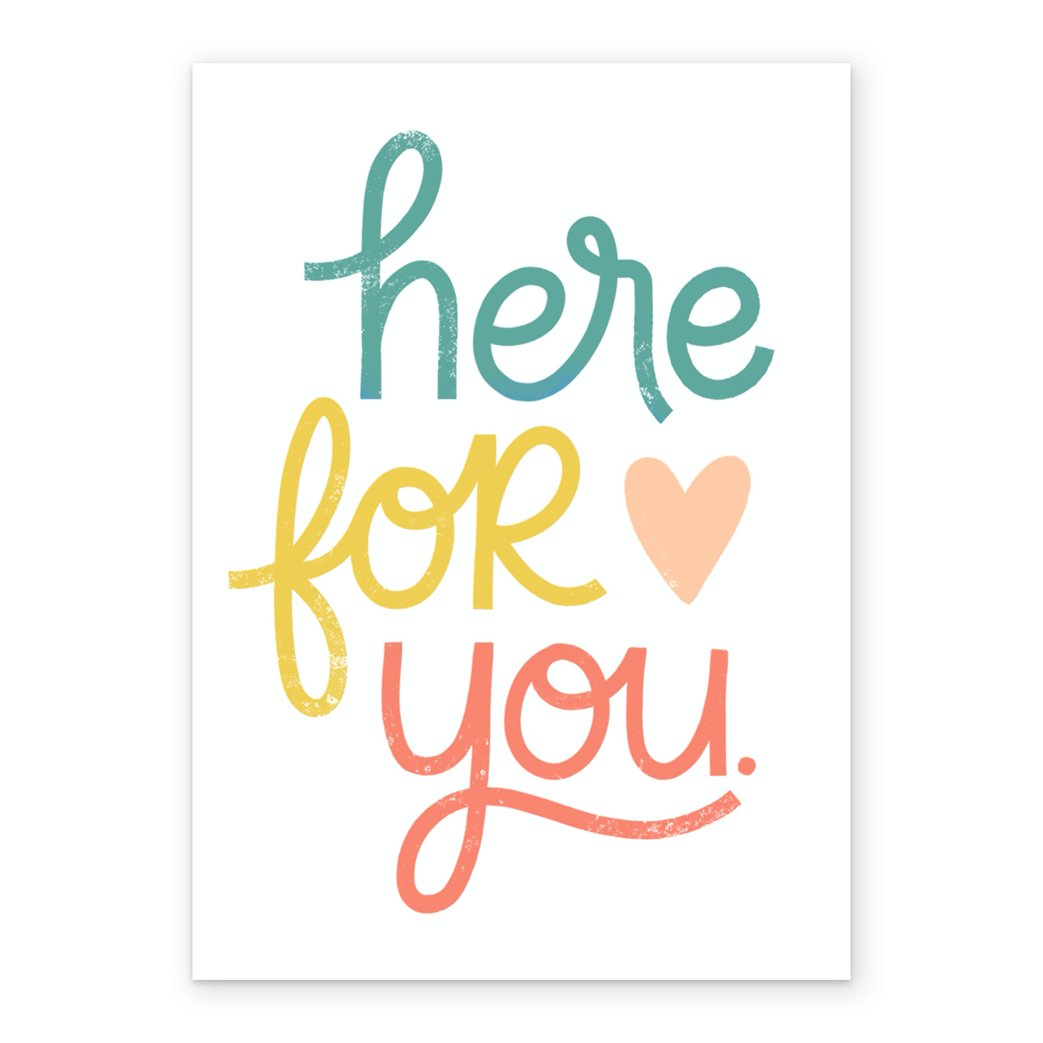 personalised here for you just because card – hallmark