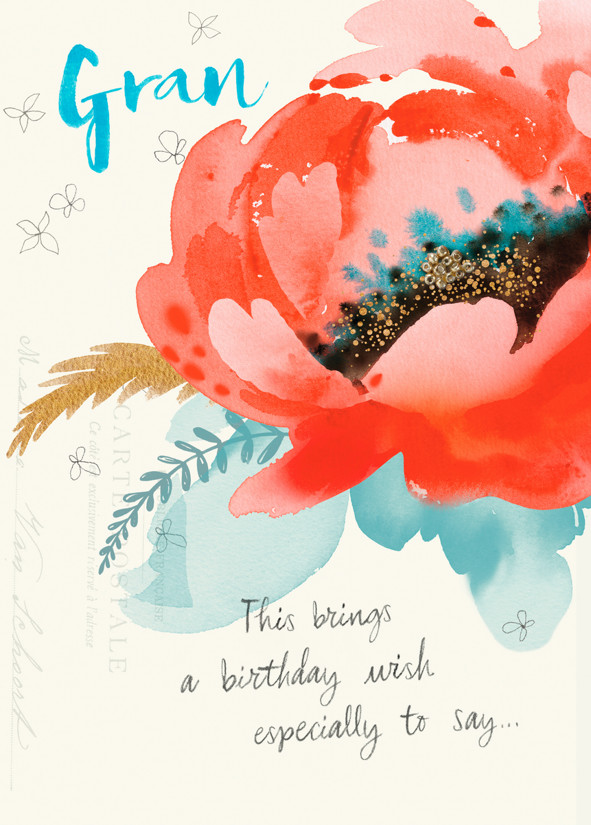 Personalized Floral Birthday Card – Custom Name, Handmade UK - UK