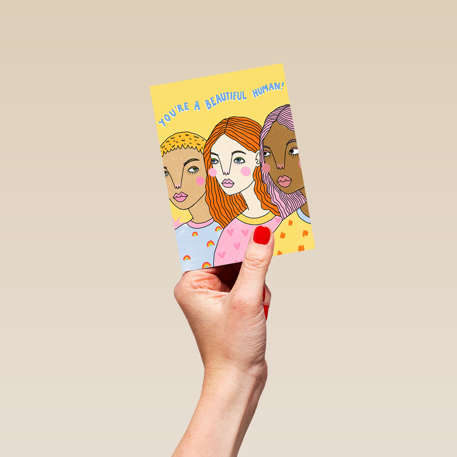 Personalised Beautiful People Support Card – Hallmark