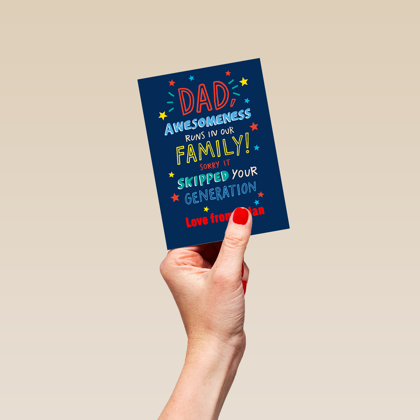 Personalised Dad Contemporary Father s Day Card Hallmark personalised-dad-contemporary-father-s-day-card-hallmark