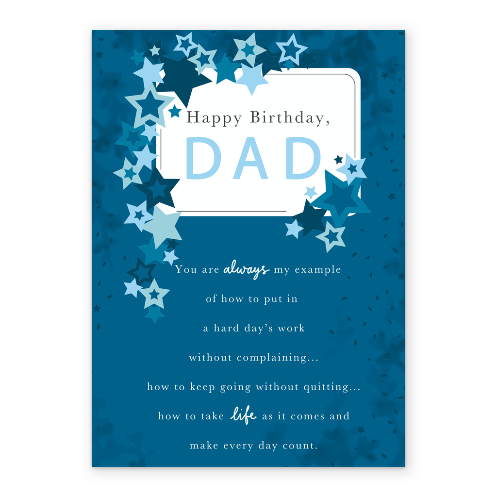 Dad Gold Script Text Personalised Classic Gold Poem For Dad Card – Hallmark