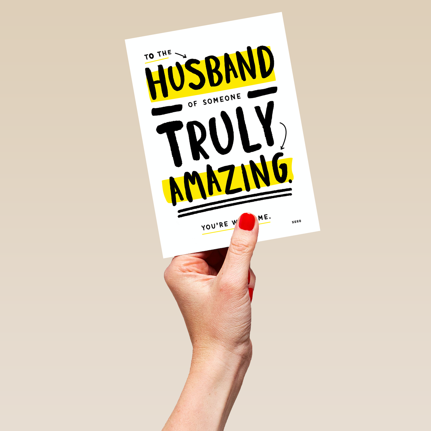 Personalised Truly Amazing Husband Card – Hallmark