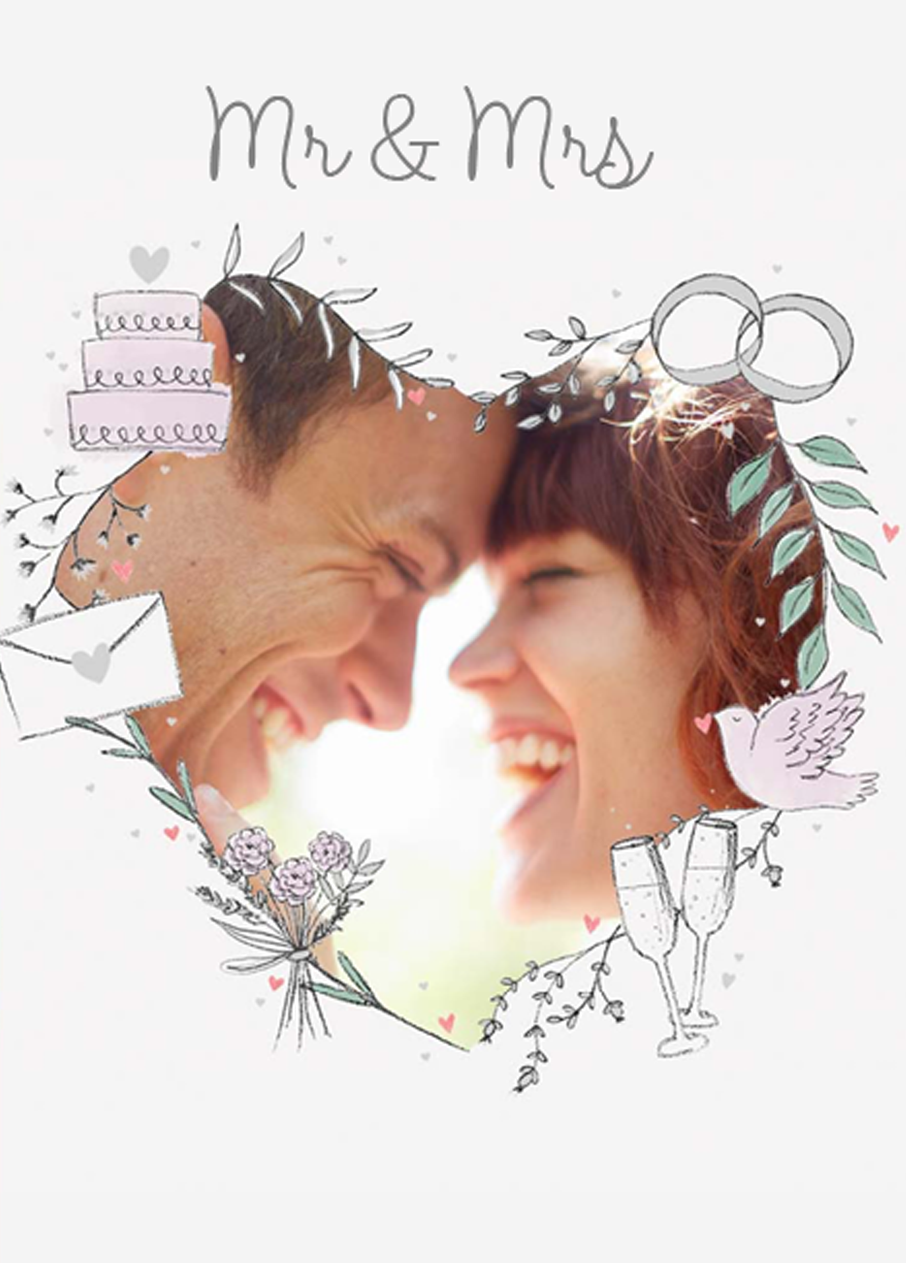 Mrs. Photo Personalised Mr & Mrs Photo Wedding Card – Hallmark