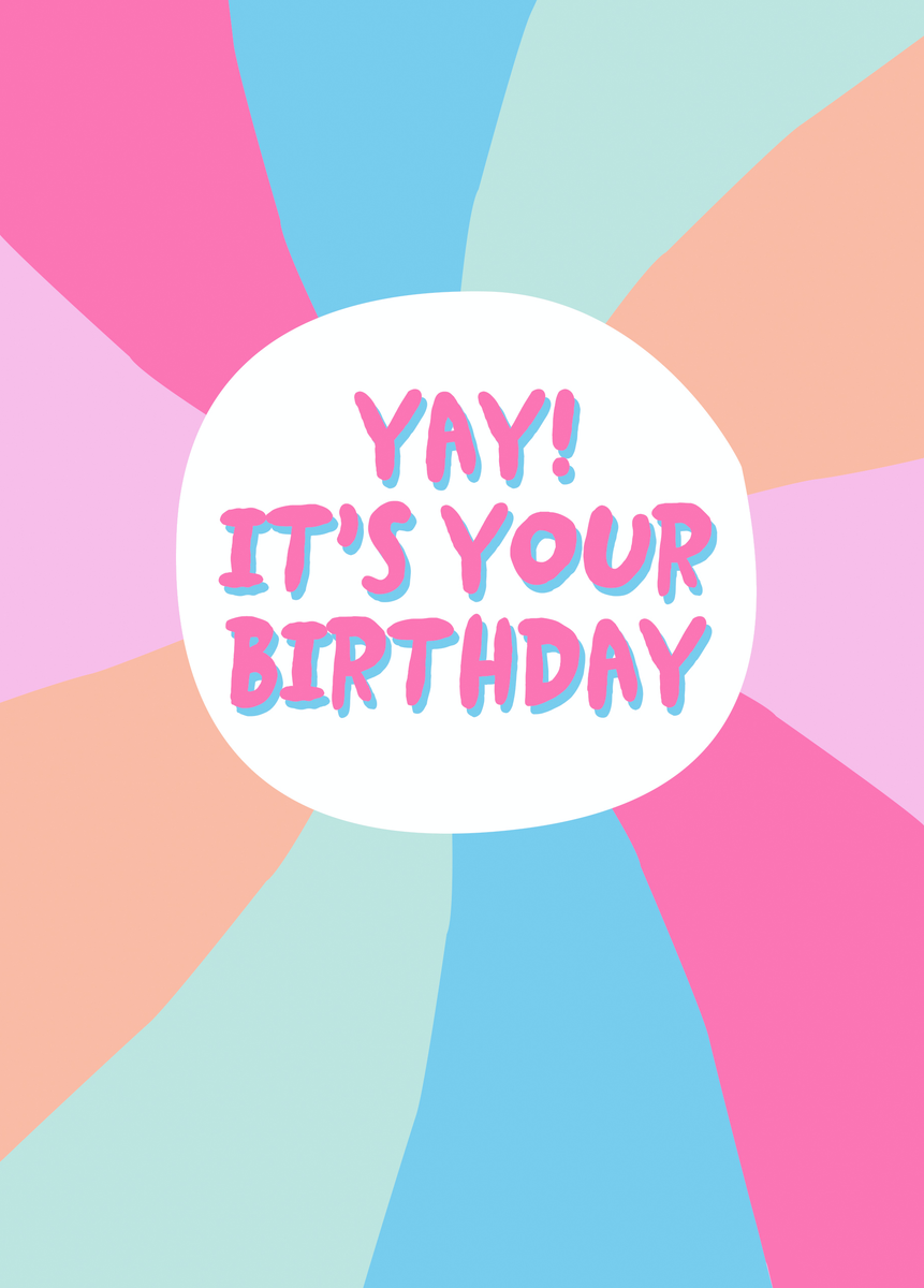Personalised Yay It's Your Birthday Card – Hallmark