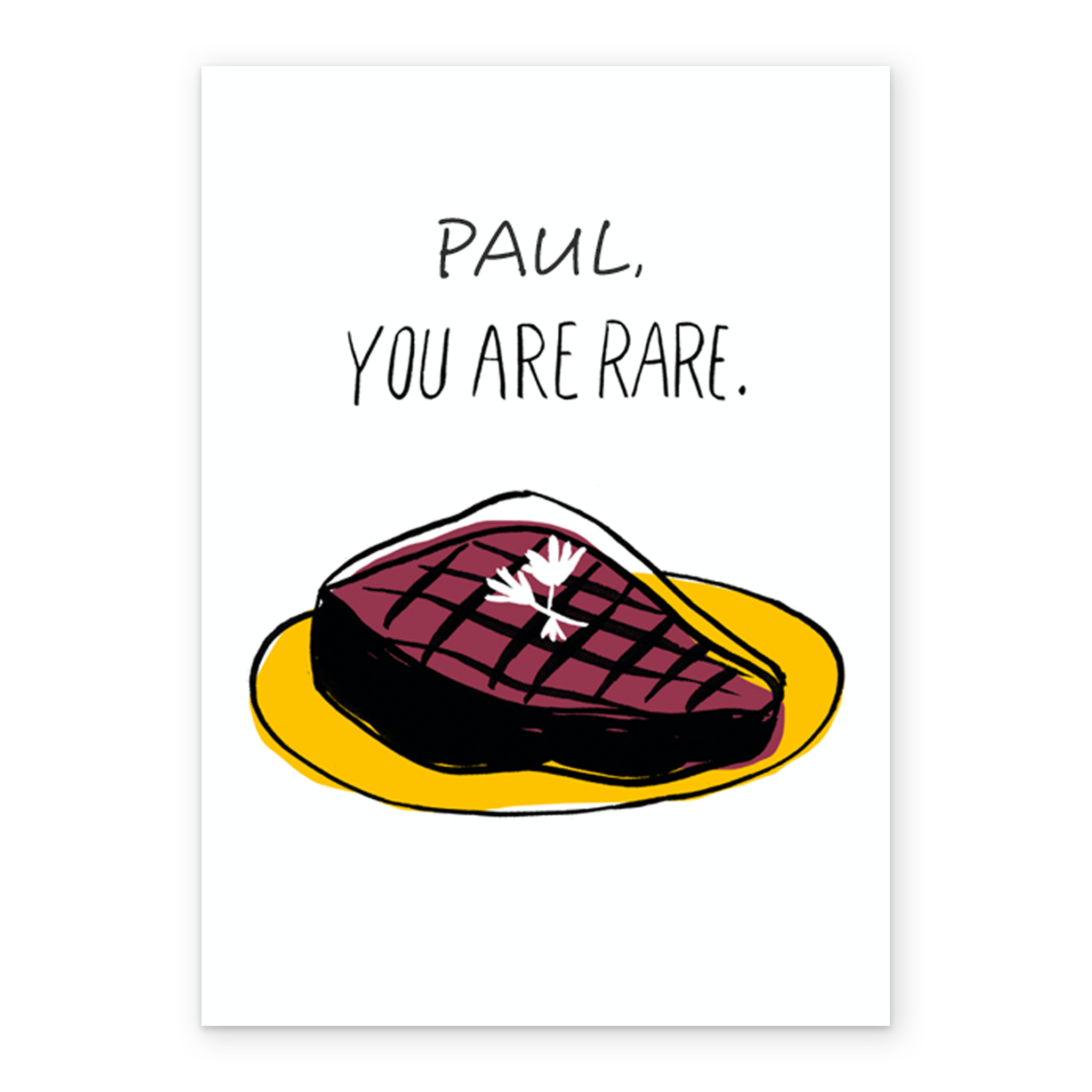 Personalised You Are Rare Steak Birthday Card Hallmark Personalised You Are Rare Steak Birthday Card Hallmark
