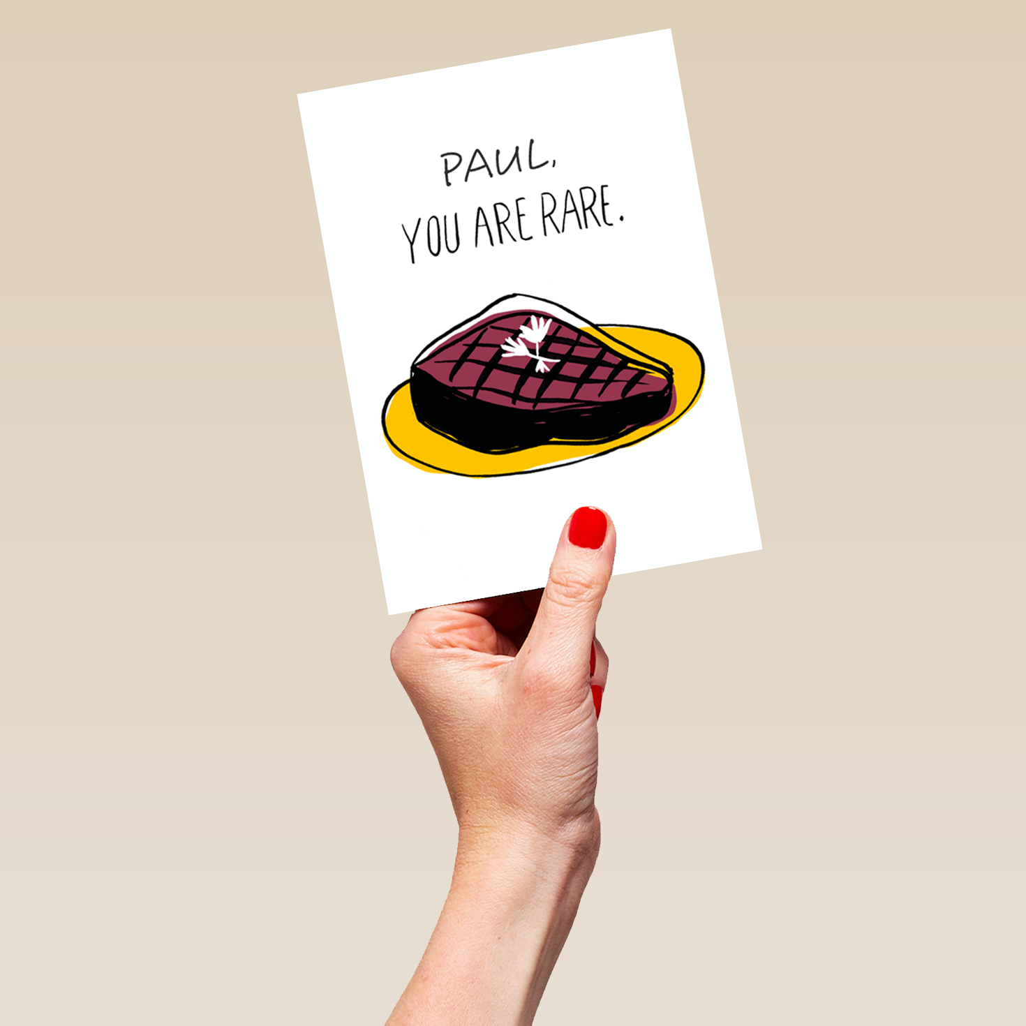 Personalised You Are Rare Steak Birthday Card Hallmark Personalised You Are Rare Steak Birthday Card Hallmark