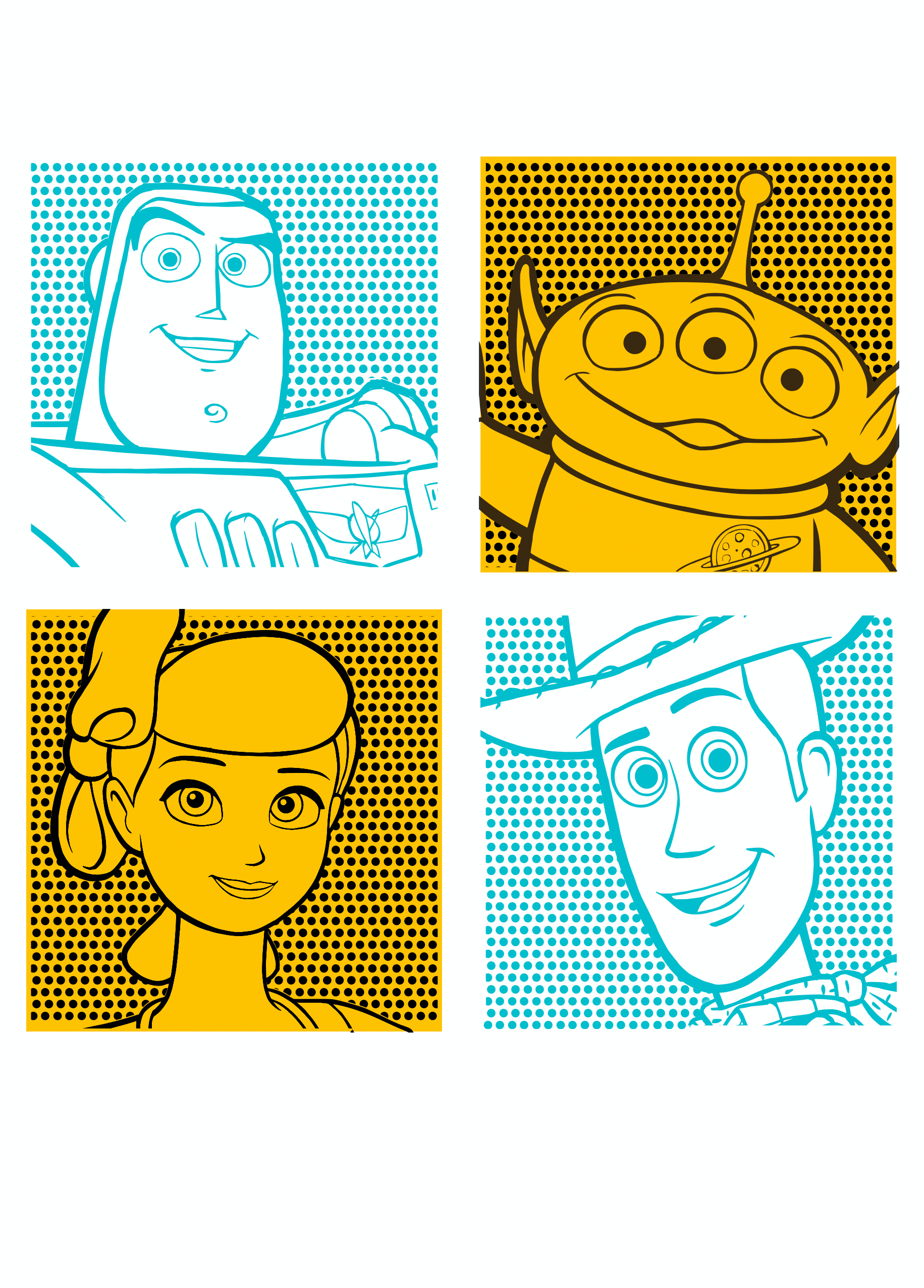 Personalised Blank Disney Toy Story Pop Art Card Hallmark