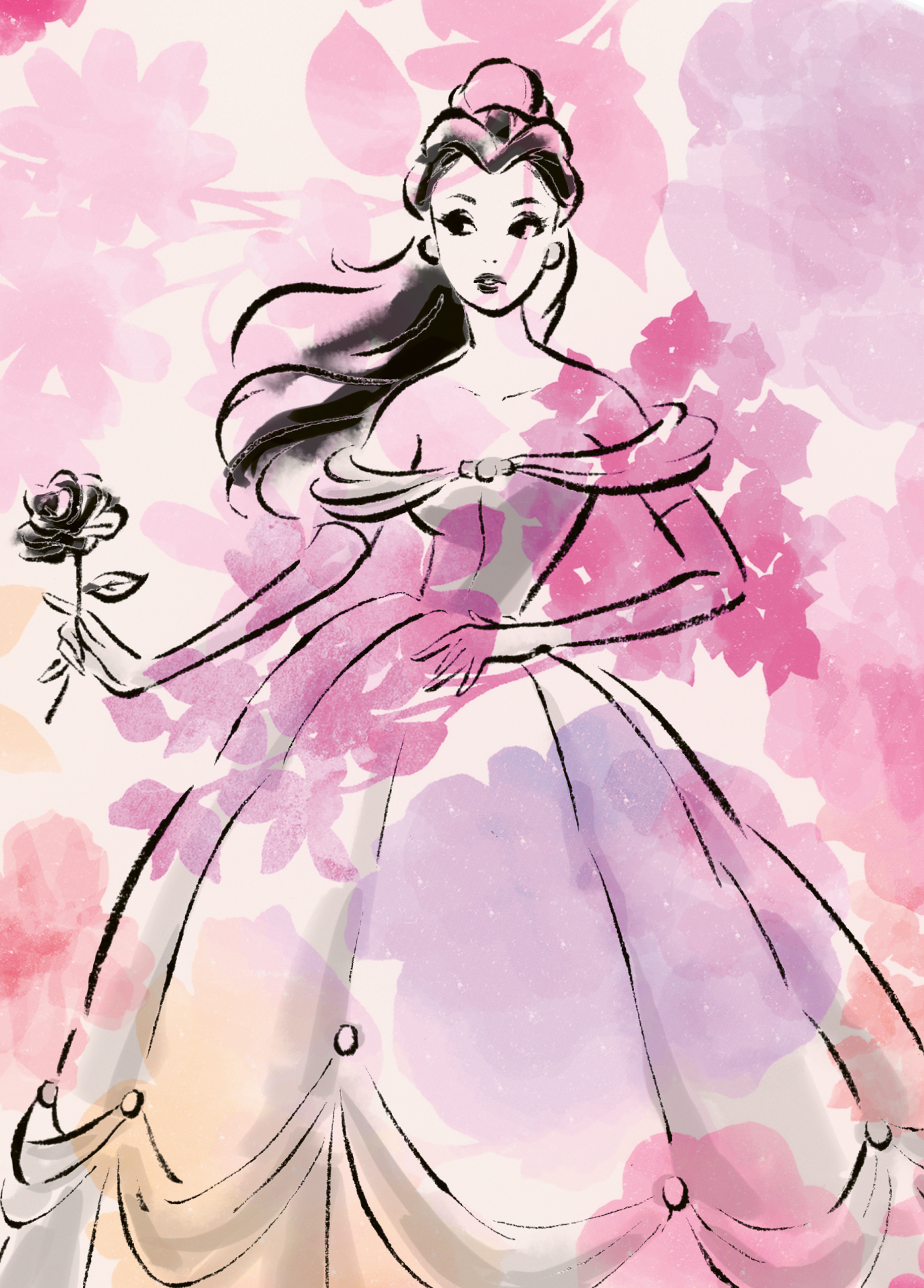 hallmark princess dresses card Hallmark Signature Blank Card (Disney Princess Dresses) 3D All Occasions