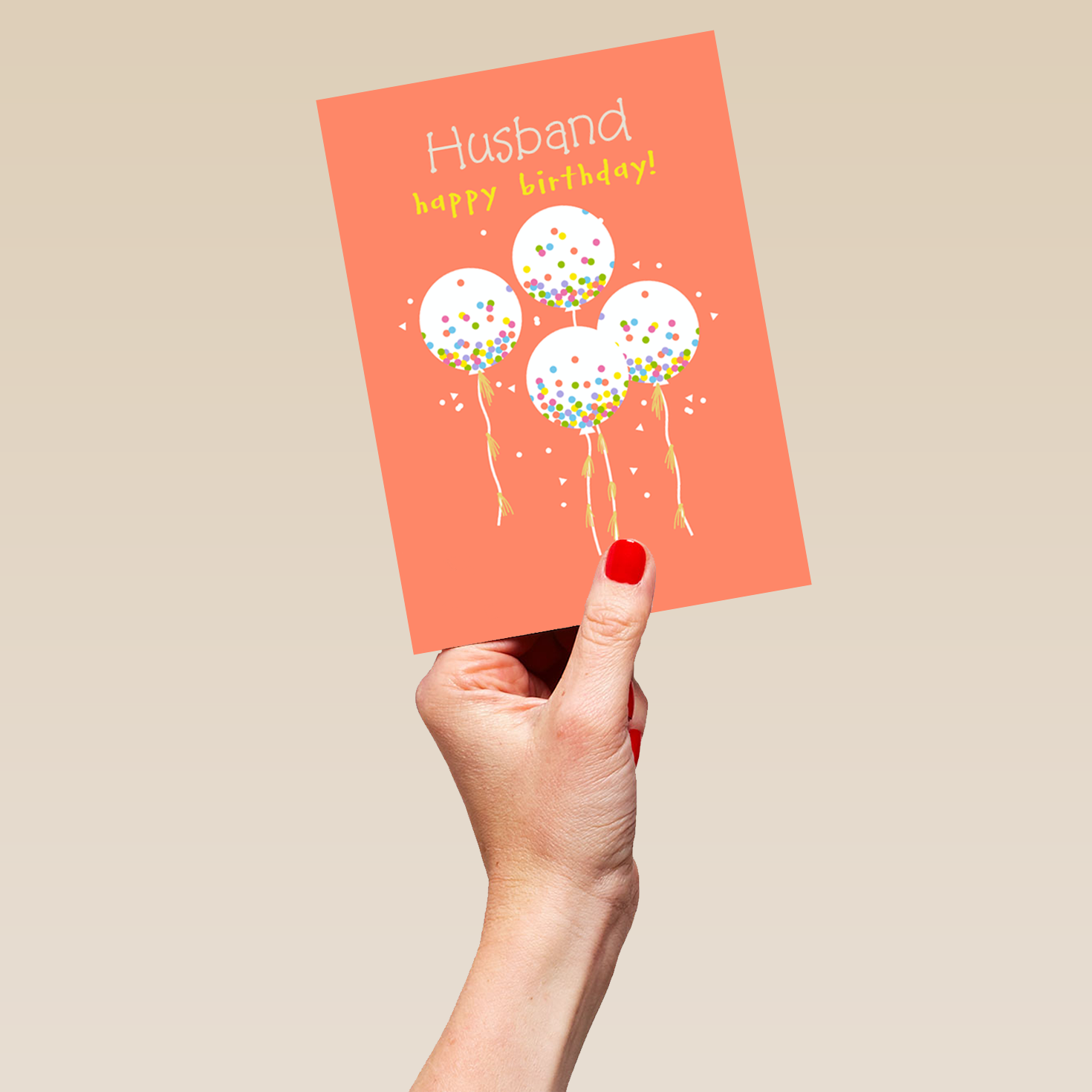 Personalised Husband Birthday Balloons Card – Hallmark
