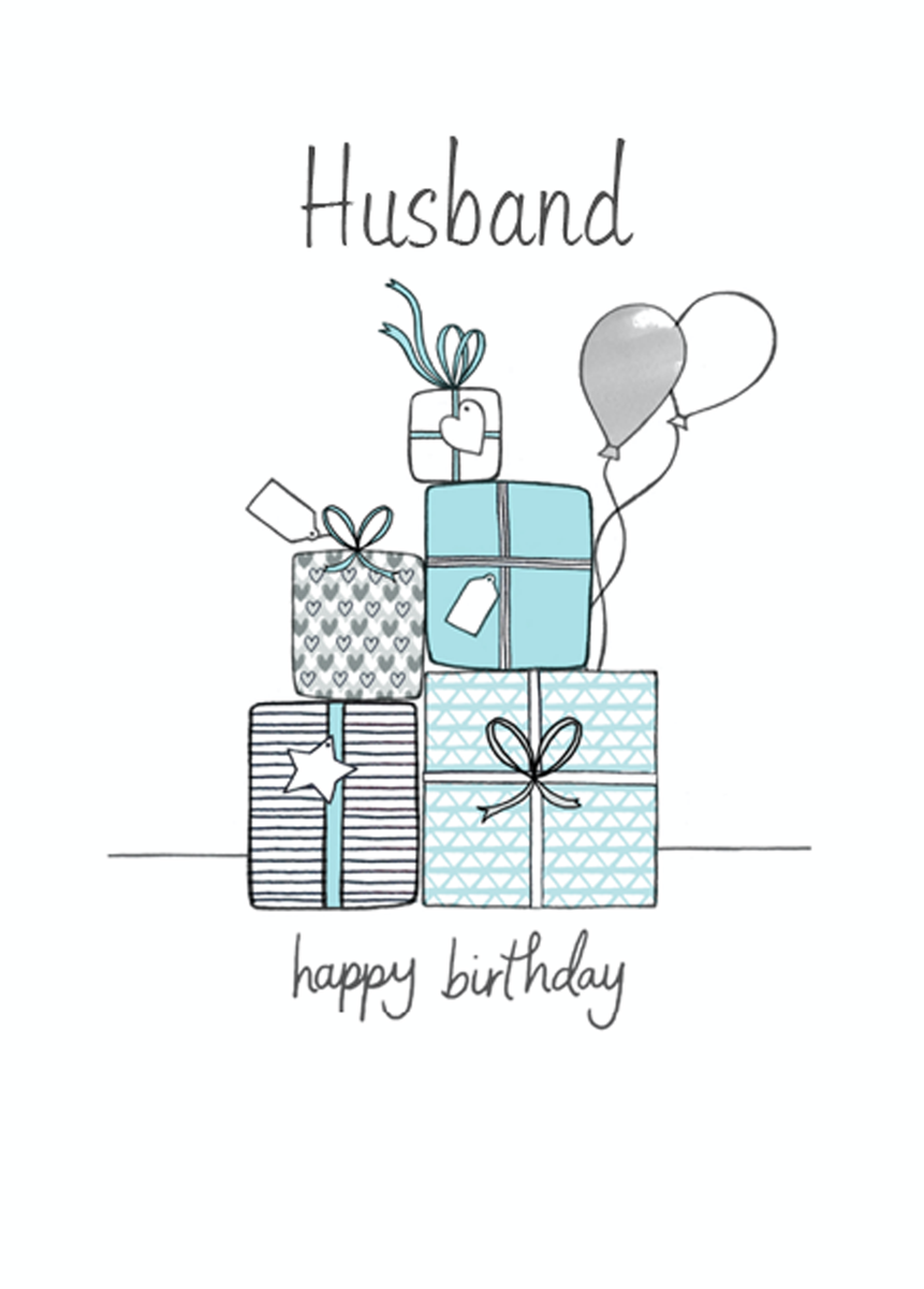 Personalised Husband Birthday Gift & Balloons Card – Hallmark