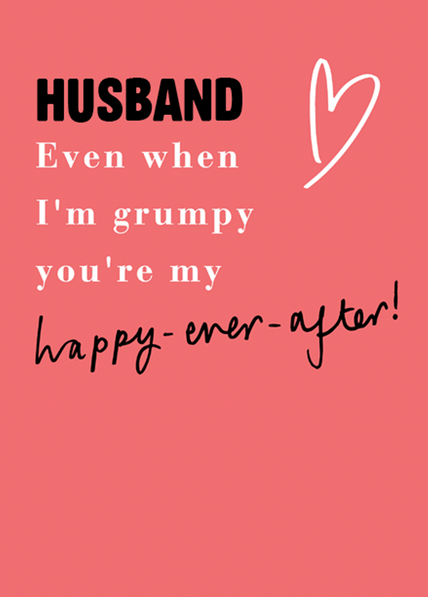 Personalised Grumpy Husband Funny Birthday Card – Hallmark