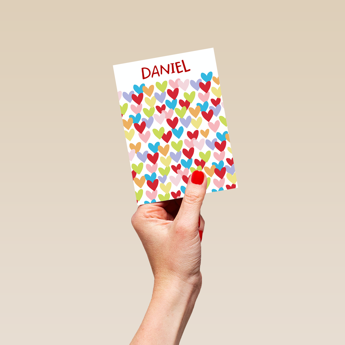 Heart Patterned Card Personalised Love Heart Pattern Husband Card – Hallmark