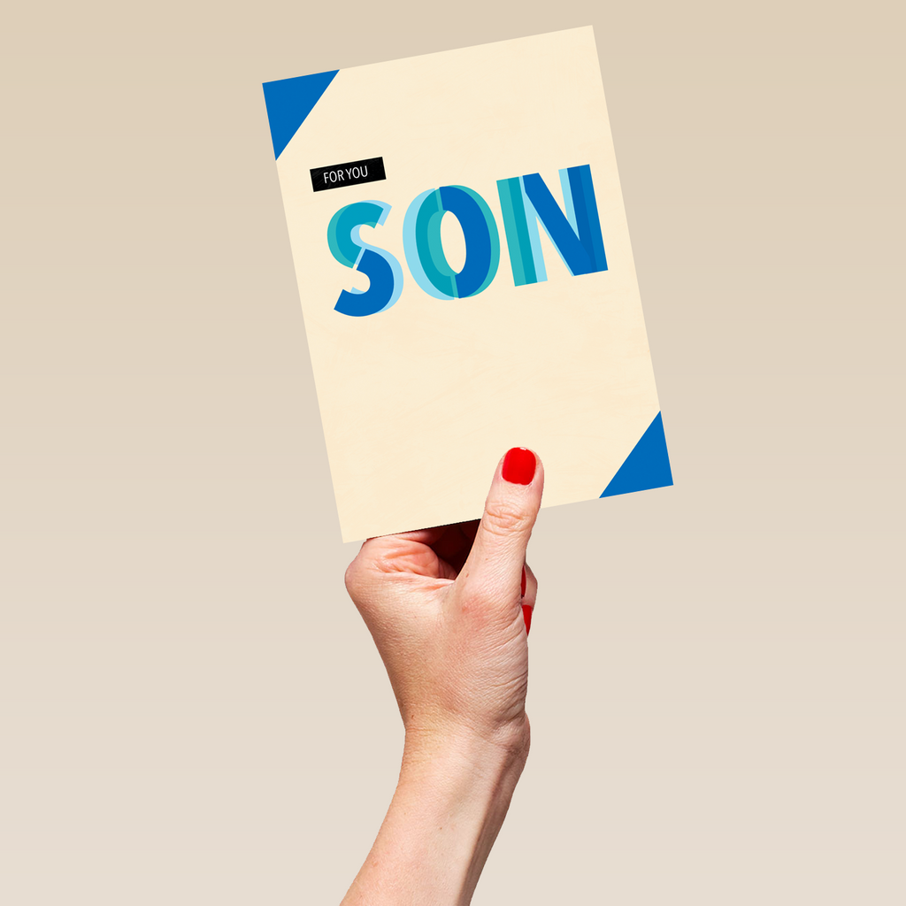 Personalised Multi Coloured Text Birthday Card For Son Hallmark personalised-multi-coloured-text-birthday-card-for-son-hallmark