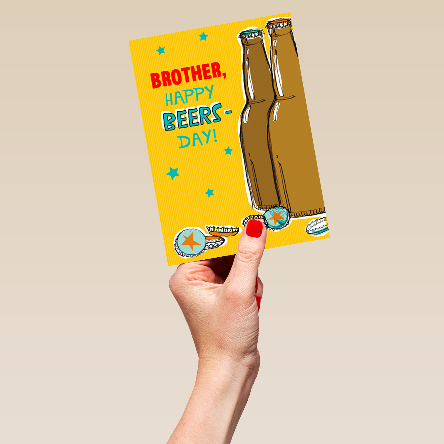 Personalised Happy Beers Day Brother Card – Hallmark