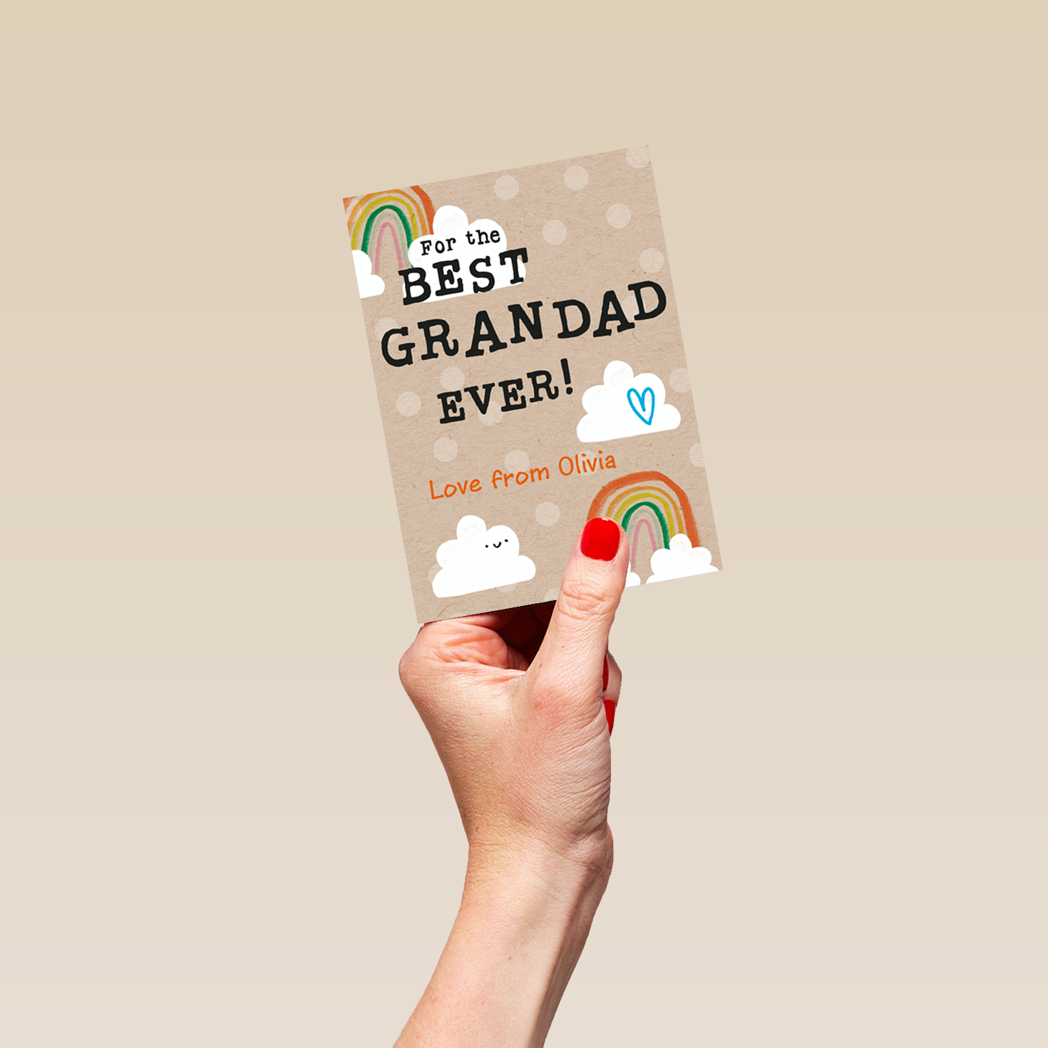 Personalised Best Grandad Ever Rainbow Father s Day Card Hallmark personalised-best-grandad-ever-rainbow-father-s-day-card-hallmark