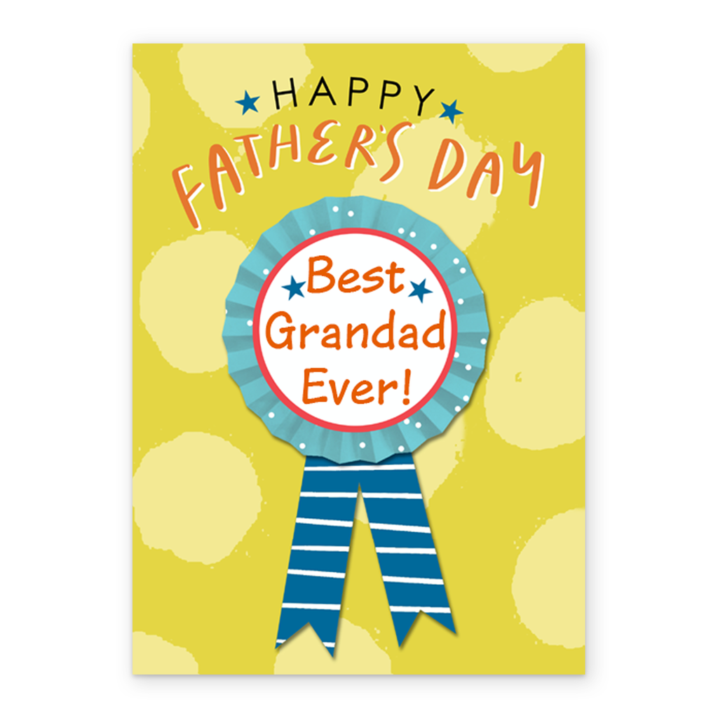 Personalised Best Grandad Ever Rosette Father s Day Card Hallmark personalised-best-grandad-ever-rosette-father-s-day-card-hallmark