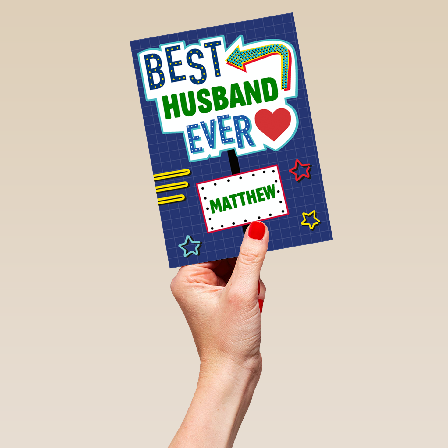 Personalised Husband Father's Day Best Ever Sign Editable Card – Hallmark