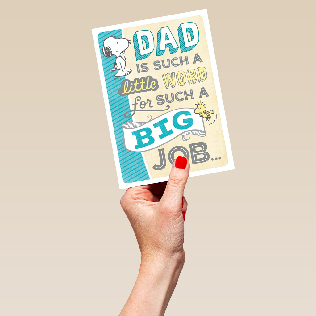 Personalised PEANUTS SNOOPY Father's Day Card for Dad | Hallmark UK
