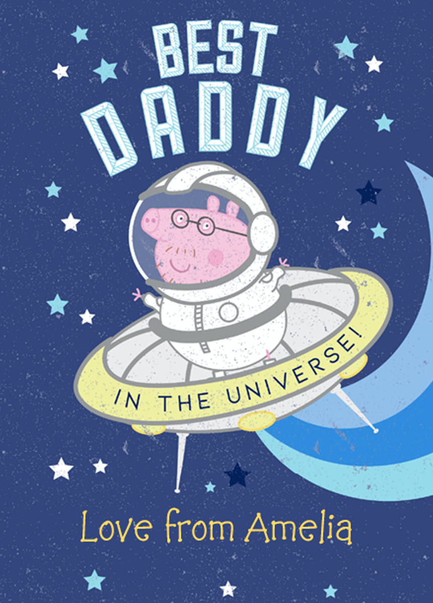 Personalised Peppa Pig Father's Day Card – Hallmark