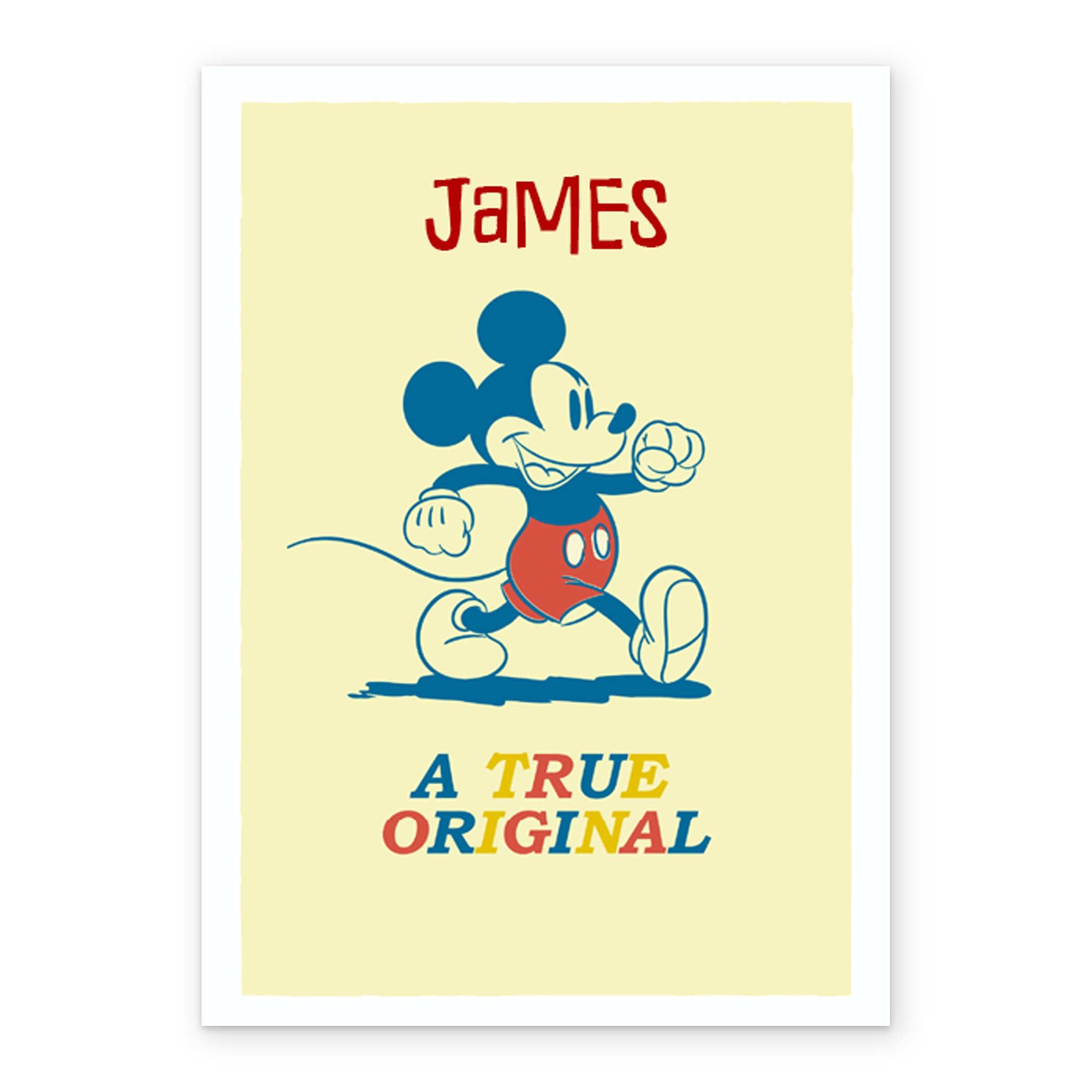 Personalised Disney Mickey Mouse Retro Birthday Card – Hallmark