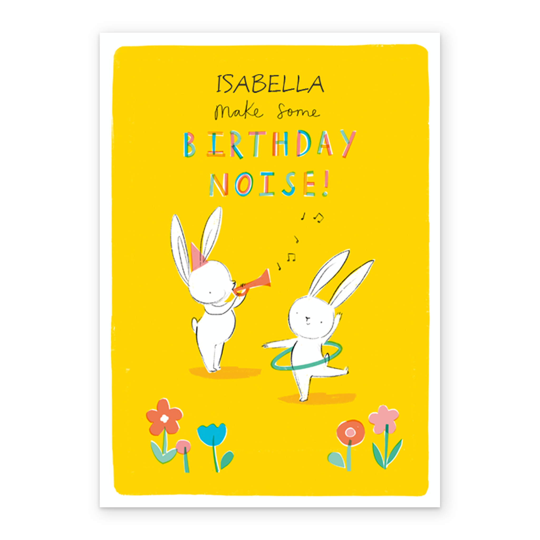 Personalised Cute Bunnies & Rabbits Editable Birthday Card – Hallmark