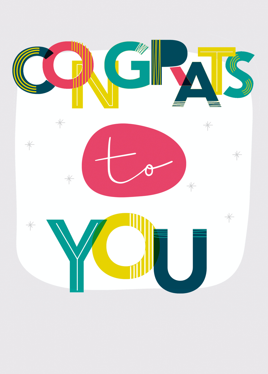 Personalised Congratulations to You Text Card – Hallmark