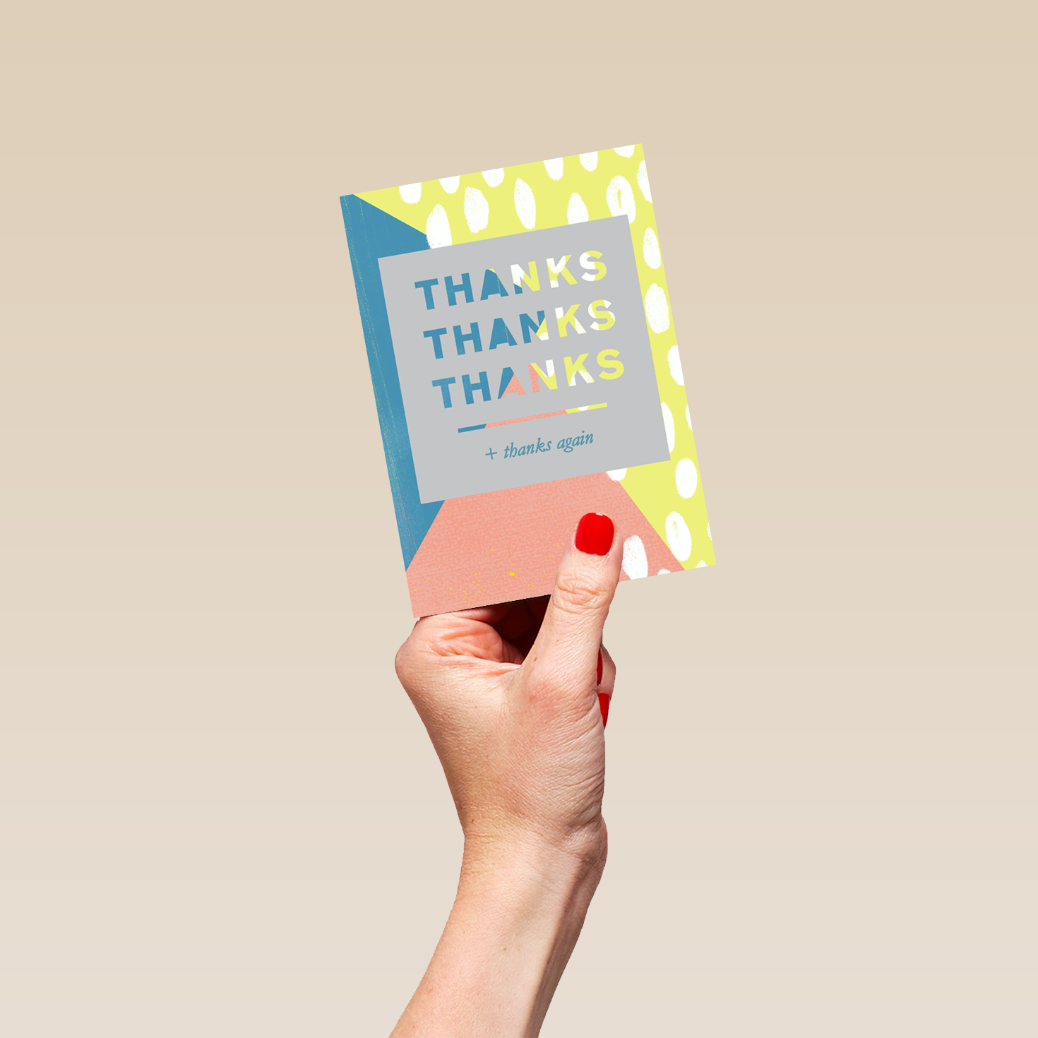 Personalised Thank You Repeat Pattern Card โ Hallmark