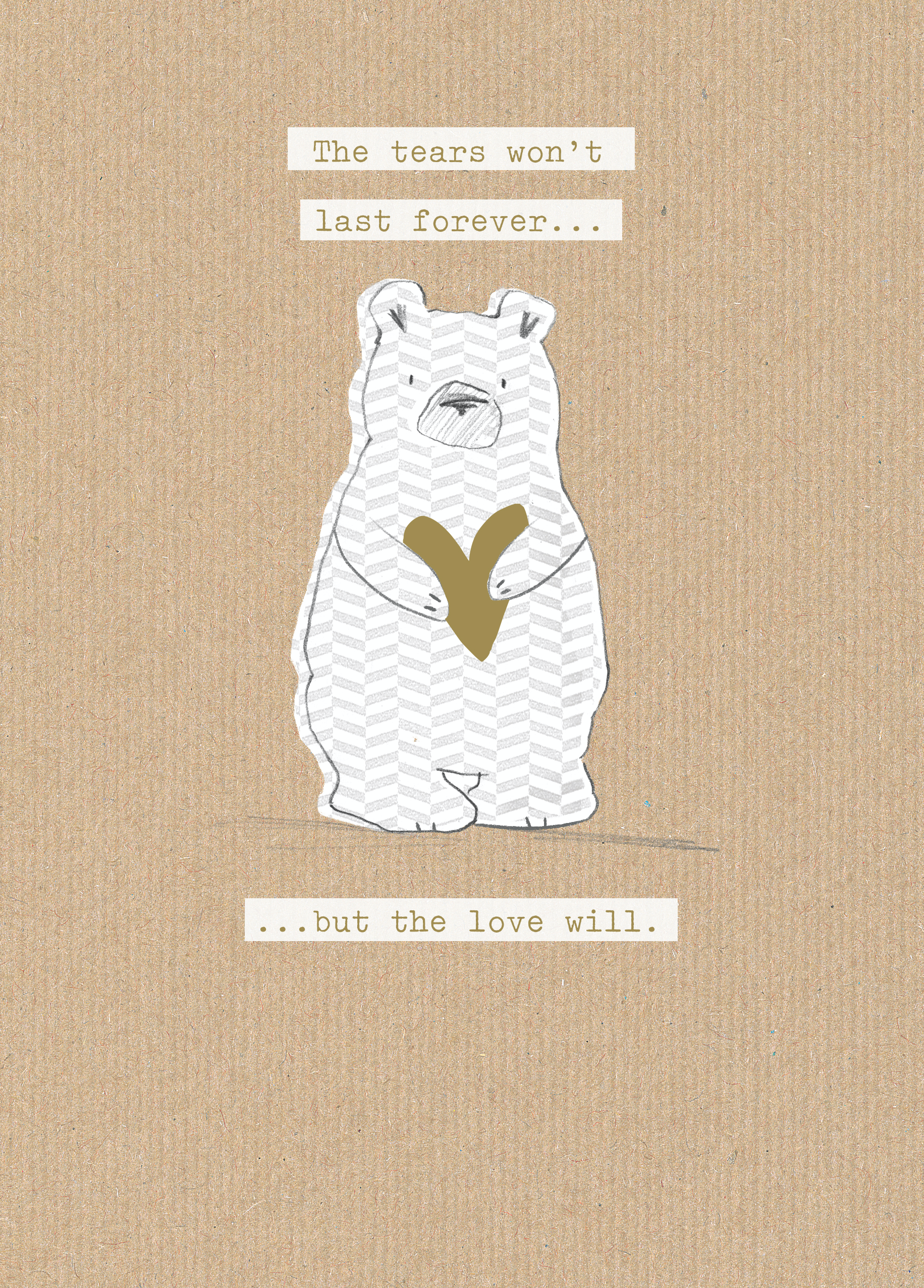 Care Bear Inspired Love and Care Sympathy Card / Get Well Soon