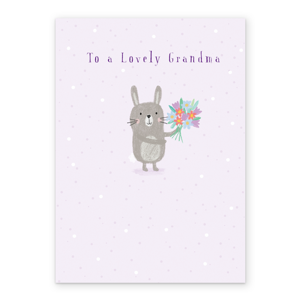 Personalised Cute Rabbit Design Birthday Card For Grandma – Hallmark