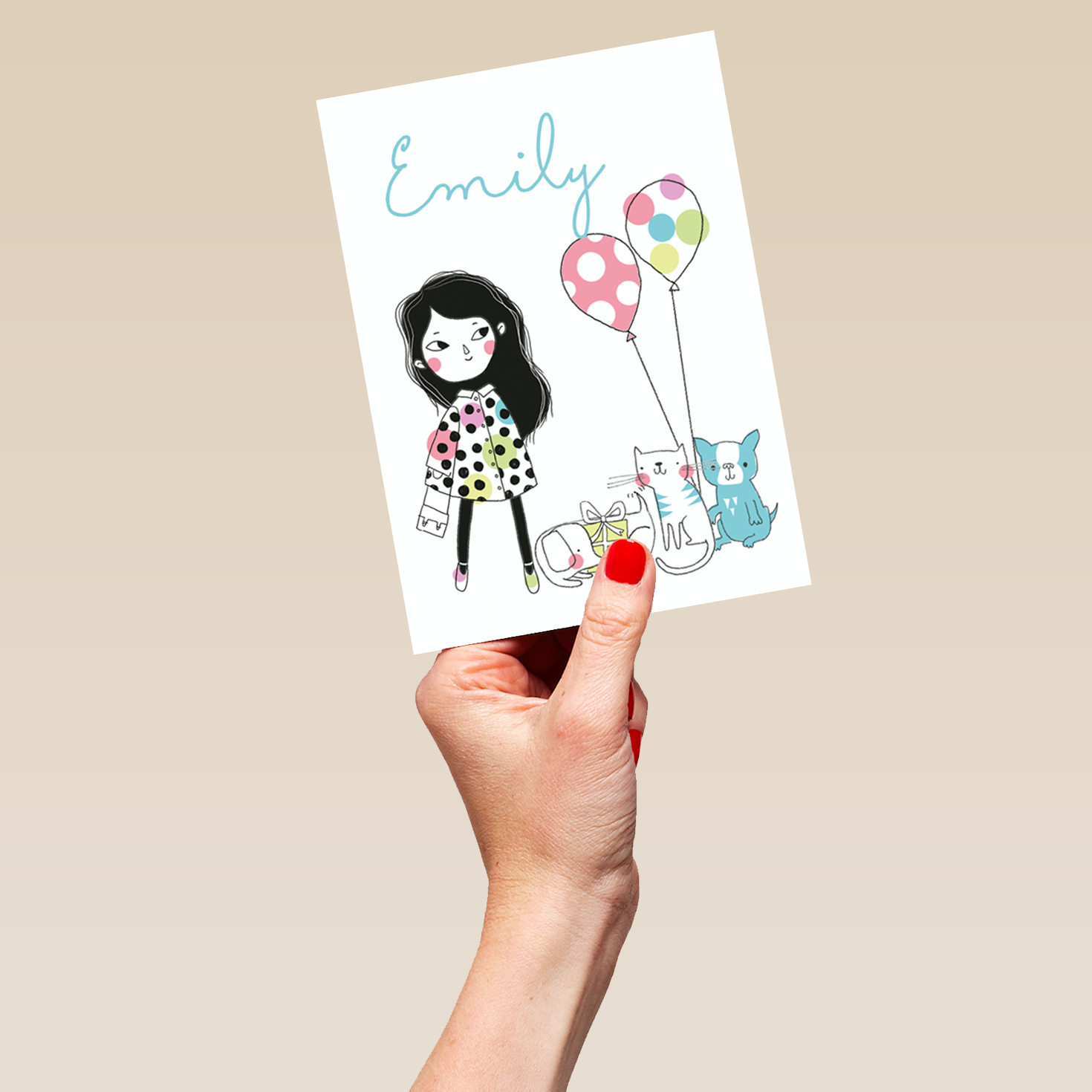 Hallmark Lettering Personalised Contemporary Niece Birthday Lettering Card – Hallmark