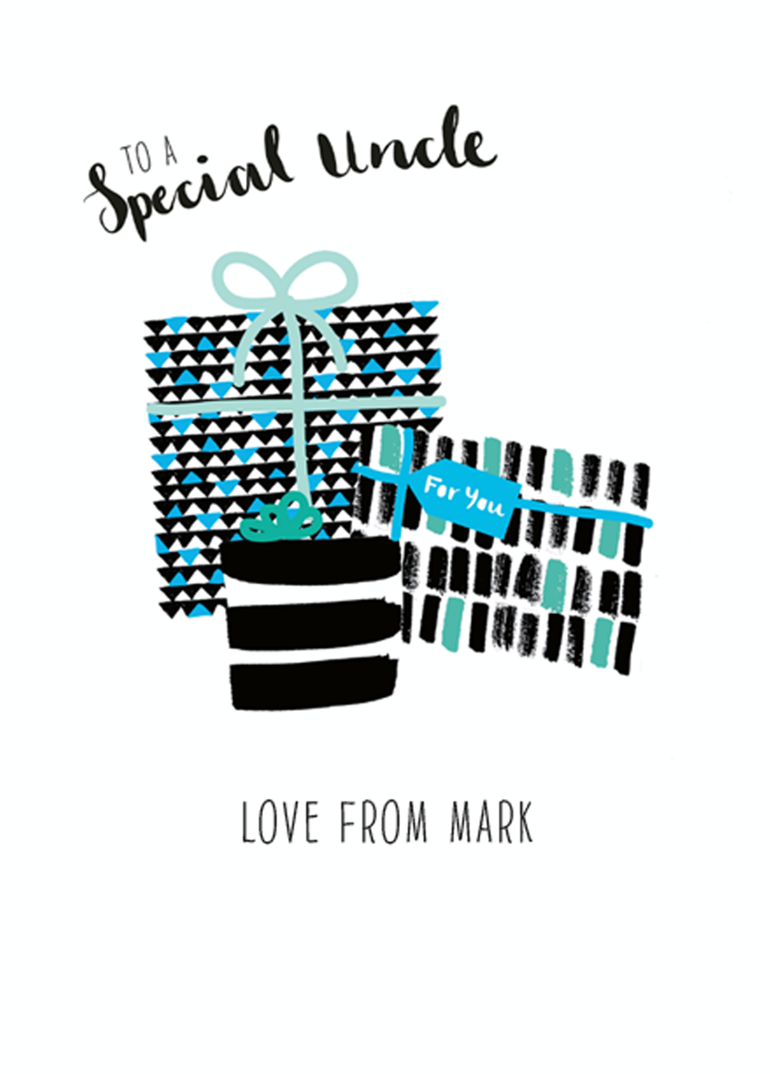 Personalised Editable Cake Birthday Card For Uncle – Hallmark