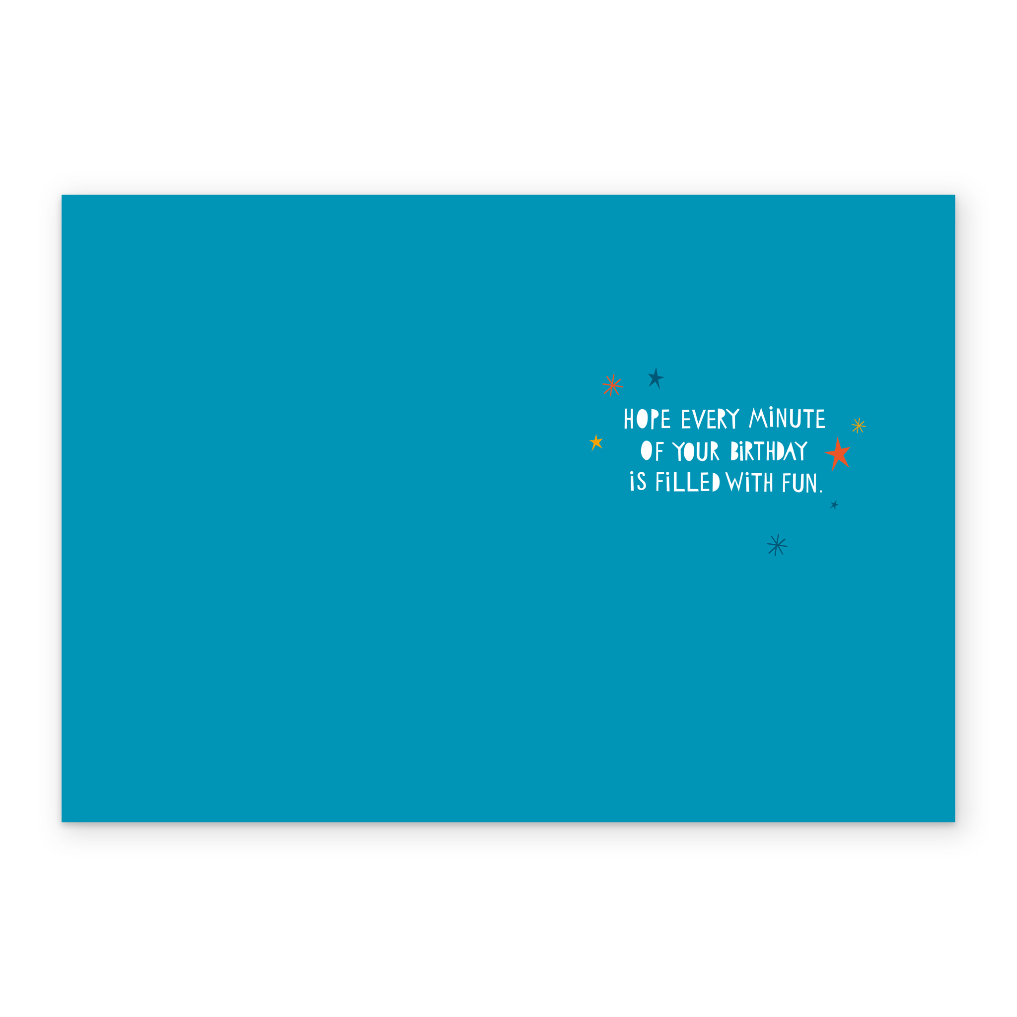 Biglietto Auguri Hearts And Stars 'Happy Birthday' Per Nipote - Con Stella Argentata, Interno Bianco, Busta Blu
