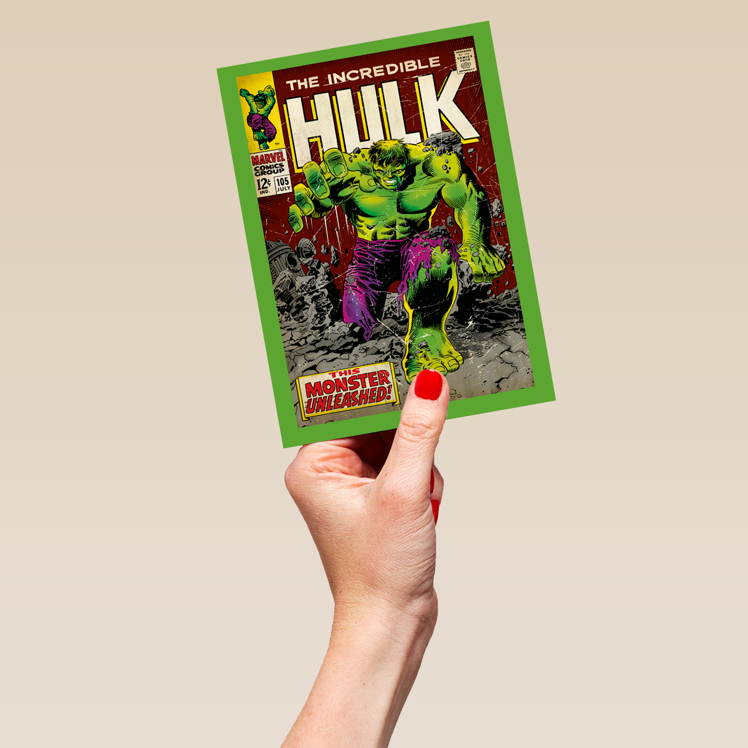 Hulk Mini Card Personalised Marvel Avengers Incredible Hulk Card – Hallmark
