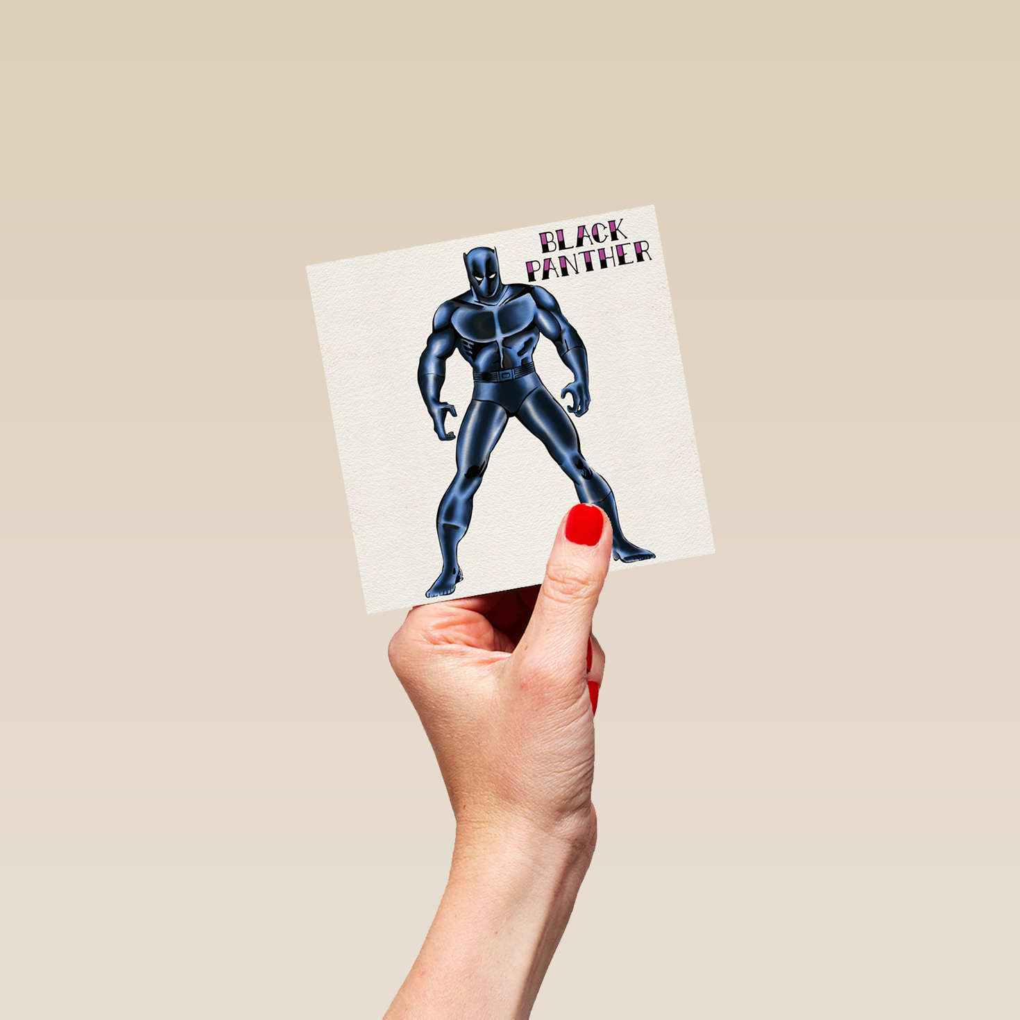 Personalised Marvel Black Panther Hero Birthday Card Hallmark