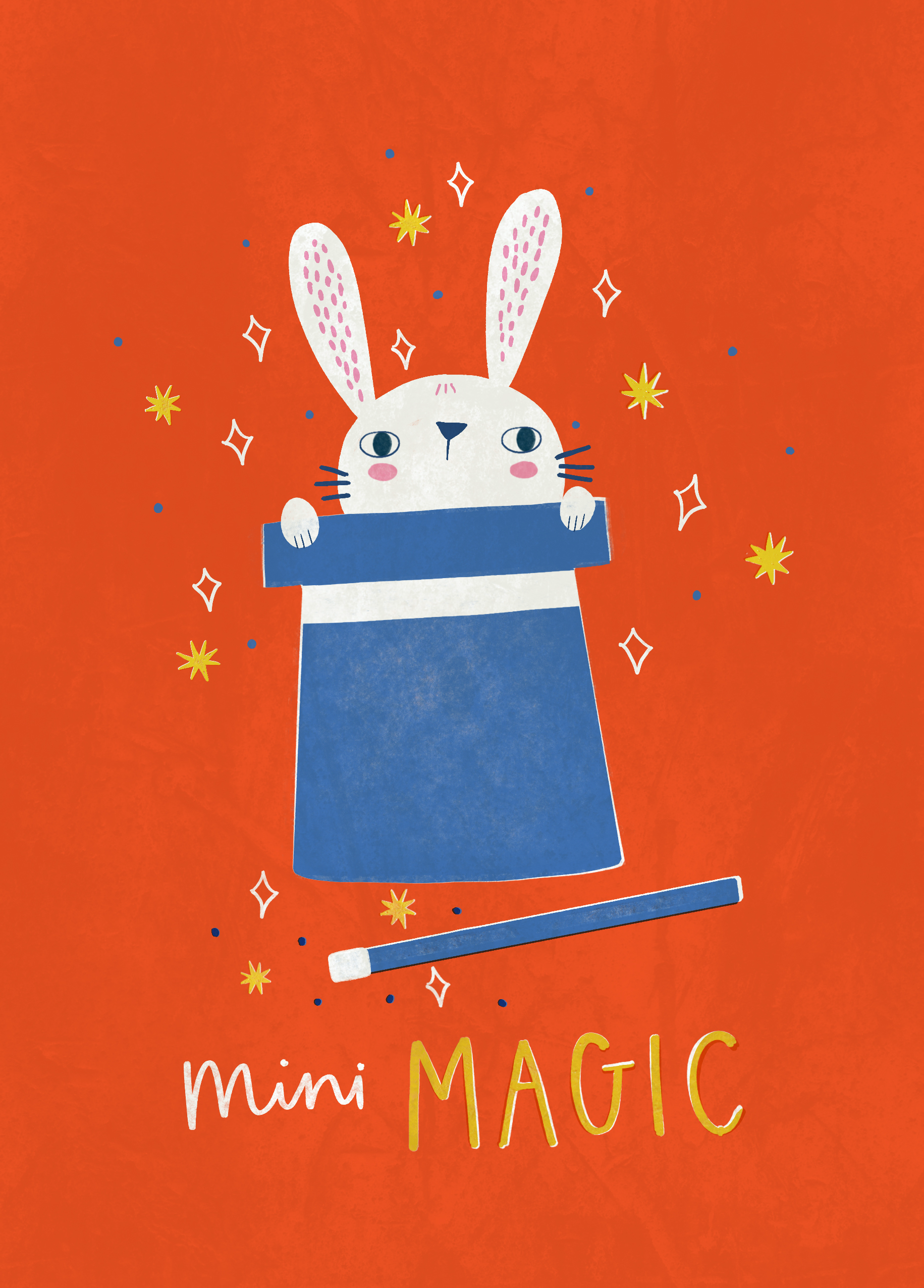 Magic Rabbit Birthday Card