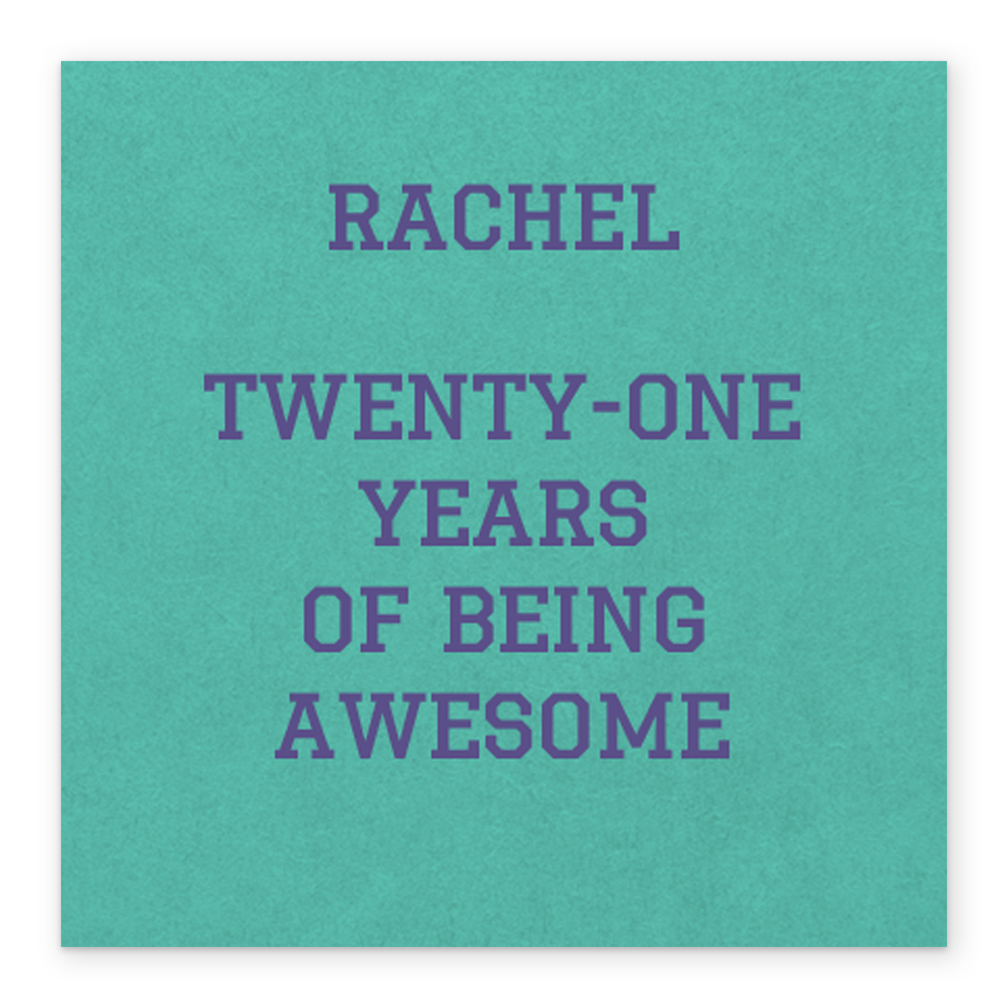 21 Text Personalised Text 21st Birthday Card – Hallmark