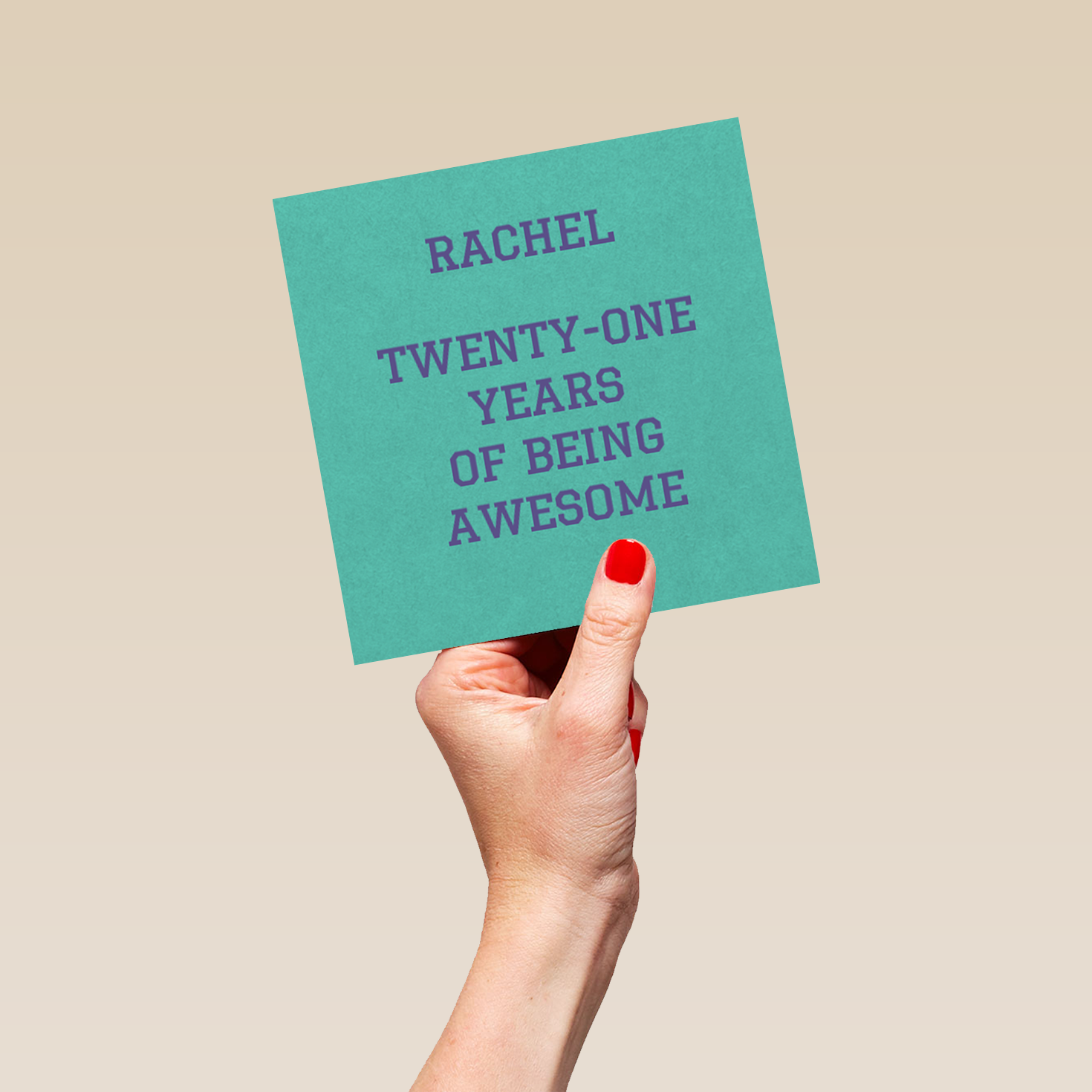 21 Text Personalised Text 21st Birthday Card – Hallmark